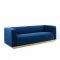 Charisma Sofa in Navy Velvet Fabric by Modway w/Options