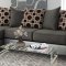 3003 Sectional Sofa in Pewter Bi Cast & Gray Microfiber