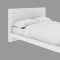 Zack Bed in White Leatherette by Casabianca