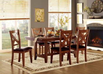 Burrillville 5426-72 Dining Set 5Pc in Oak by Homelegance [HEDS-5426-72 Burrillville]