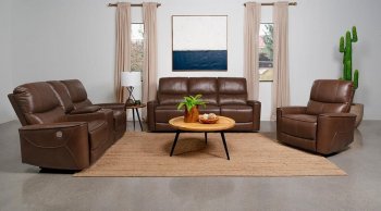 Greenfield Power Motion Sofa 610264P Brown by Coaster w/Options [CRS-610264P Greenfield]