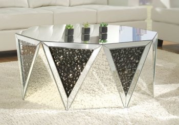 Noor Coffee Table 82775 in Mirror by Acme w/Options [AMCT-82775-Noor]