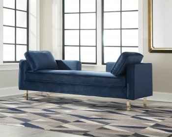 550356 Double Chaise in Navy Fabric by Donny Osmond [CRCL-550356]