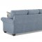 Zack Sofa in Denim Fabric by Klaussner w/Options