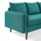 Revive Sectional Sofa in Teal Fabric by Modway