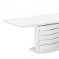 Cafe-446 426018 Dining Table in White High Gloss by New Spec