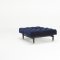 Oldschool Sofa Bed in Dark Blue w/Retro Legs by Innovation