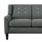 Roweena Sofa & Loveseat 1218DG in Dark Gray Fabric - Homelegance