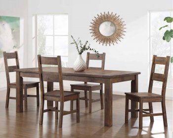 Atlantis Dining Set 5Pc in Walnut by Global [GFDS-Atlantis]