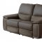 Corazon Power Reclining Sofa & Loveseat 8355 Gray by Homelegance