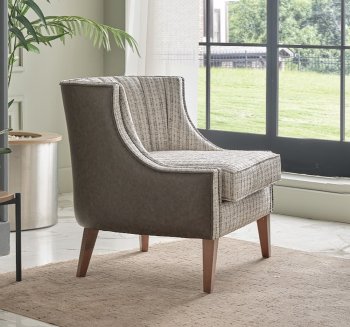 Hames Accent Chair in Cream Fabric by Bellona [IKAC-Hames Cream]