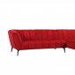 Morton Sectional Sofa 31806 in Red Fabric by VIG