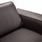 Darwin Sofa in Dark Brown Leather by VIG