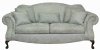 Multi-Tone Ivory Fabric Classic Sofa & Loveseat Set w/Options