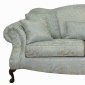 Multi-Tone Ivory Fabric Classic Sofa & Loveseat Set w/Options