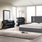 Matisse Bedroom Charcoal by J&M w/Optional Milan Black Casegoods