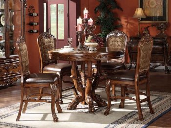 Dresden Counter Height Dining Room Set 5Pc 12160 Cherry by Acme [AMDS-12160-Dresden]