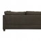 Laurissa Sectional Sofa w/Ottoman 54370 in Charcoal by Acme