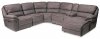 Infinity Power Motion Sectional Sofa in Grey Microfiber by ESF