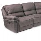 Infinity Power Motion Sectional Sofa in Grey Microfiber by ESF