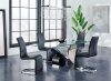 D987DT Dining Table by Global w/Optional D6671DC Black Chairs