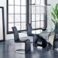 D987DT Dining Table by Global w/Optional D6671DC Black Chairs