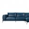 Drancy Sectional Sofa 1579 in Blue Bonded Leather by VIG