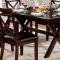 Jolie 7Pc Dining Set CM3163T in Dark Cherry