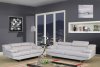 U8141 Sofa in Light Gray Bonded Leather by Global w/Options