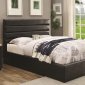 Riverbend 300469 Upholstered Bed Black Leatherette by Coaster