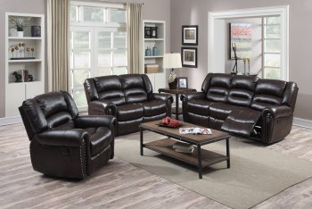 G685 Motion Sofa & Loveseat Cappuccino Bonded Leather by Glory [GYS-G685 Cappuccino]