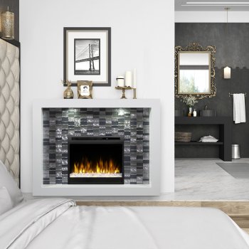 Crystal Mantel Electric Fireplace by Dimplex w/Crystals [SFDX-Crystal Crystals]