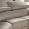 Marisol Sectional Sofa in Taupe Premium Leather by J&M