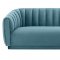 Arno Sofa TOV-S165 in Sea Blue Velvet Fabric by TOV Furniture