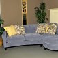 Montego Graphite Fabric Contemporary Sectional Sofa