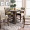 Nerissa Counter Ht 5Pc Dinette Set CM3840A-RPT in Rustic Oak