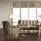 Natalia Sofa in Dove Grey Fabric 503771 by Coaster w/Options