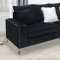 LCL-019 Sectional Sofa in Black Velvet