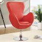 902101 Accent Chair Set of 2 in Red Leatherette by Coaster