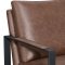 Rosalind Accent Chair Set of 2 904112 Brown Leatherette -Coaster