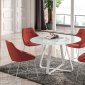 Vera Dining Set 5Pc in White by J&M w/Optional Chairs