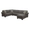 Big Kahuna Sectional Sofa in Charcoal Fabric w/Options