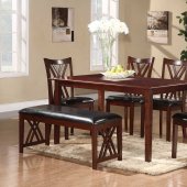 2459 Brooksville 6Pc Dining Set by Homelegance in Cherry