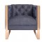 Farah Sofa TOV-4902 in Navy Fabric by TOV Furniture