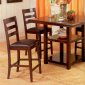 Esprsso Finish Modern Counter Height Table w/Optional Chairs