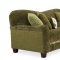 Green Fabric Casual Contemporary Living Room Sofa w/Wooden Legs