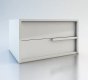 MD323 Jane Set of 2 Nightstands by Modloft in White Laquer