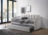 Peridot Daybed 39410 in Dove Gray Velvet by Acme w/Trundle