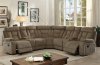 Maybell Sectional Sofa CM6773MC w/Recliners in Mocha Fabric