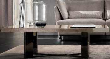 Dune Perla Coffee Table in Glossy Frise Perla by Rossetto [Rossetto-CT-Dune Perla]